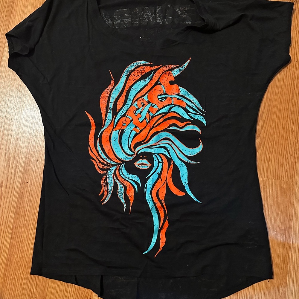 Black Graphic Women's Zumba Top